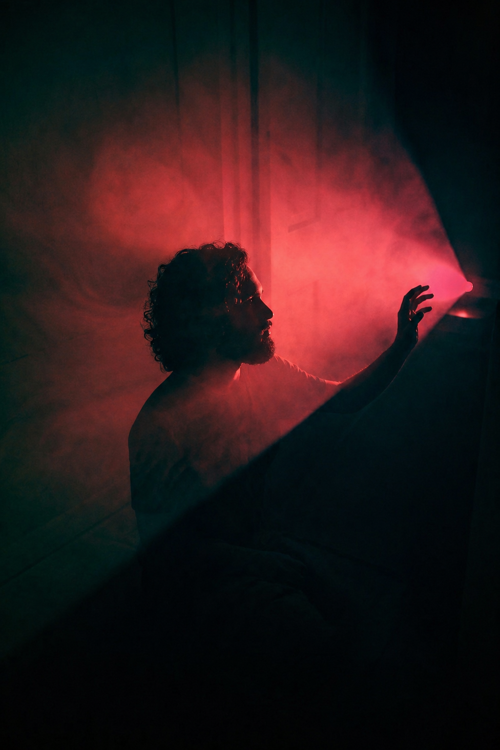 Visual abstrato cinematográfico que representa a essência da MÓZ